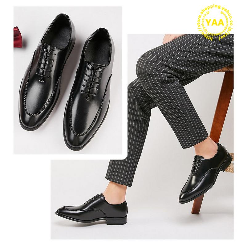 ビジネスシューズ メンズ Uチップ 内羽根式 革靴 紳士靴 結婚式 通勤