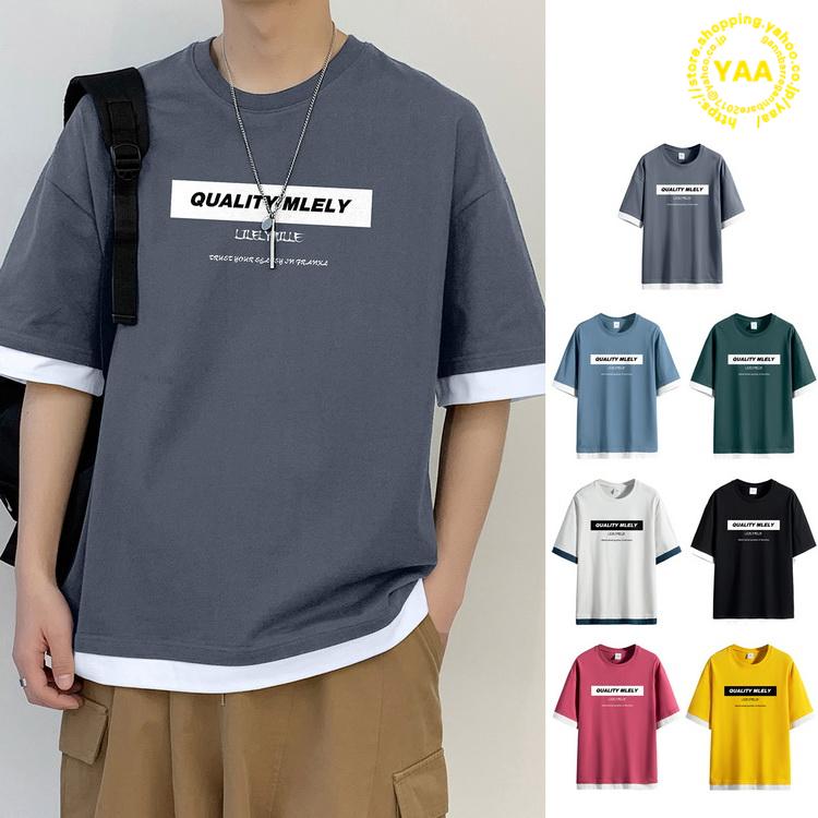 アメカジtシャツ メンズ トップス Tシャツ 綿t アメカジ クルーネック 半袖 ロゴt 100 コットン 22 夏服 新作 D Yaa 通販 Yahoo ショッピング