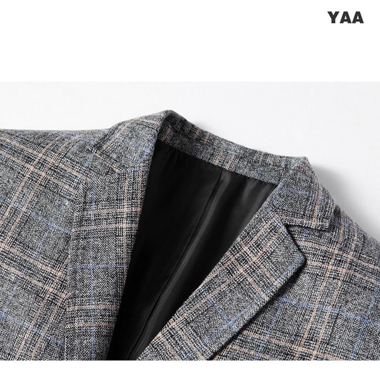 スーツジャケット メンズ チェック柄 ブレザー テーラードジャケット