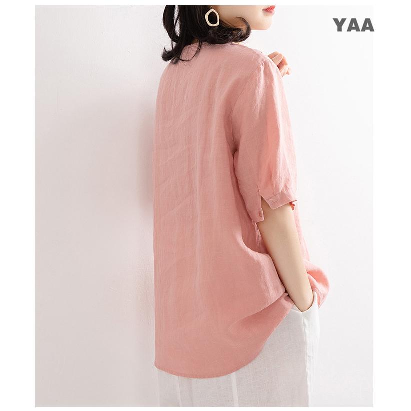 MINA PERHONEN 花柄刺繍 五分袖チュニック graniph 花柄刺繍 五分袖チュニック - メルカリ