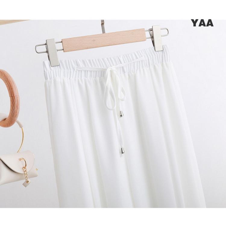 シフォンパンツ ガウチョパンツ バギーパンツ ワイドパンツ 八分丈