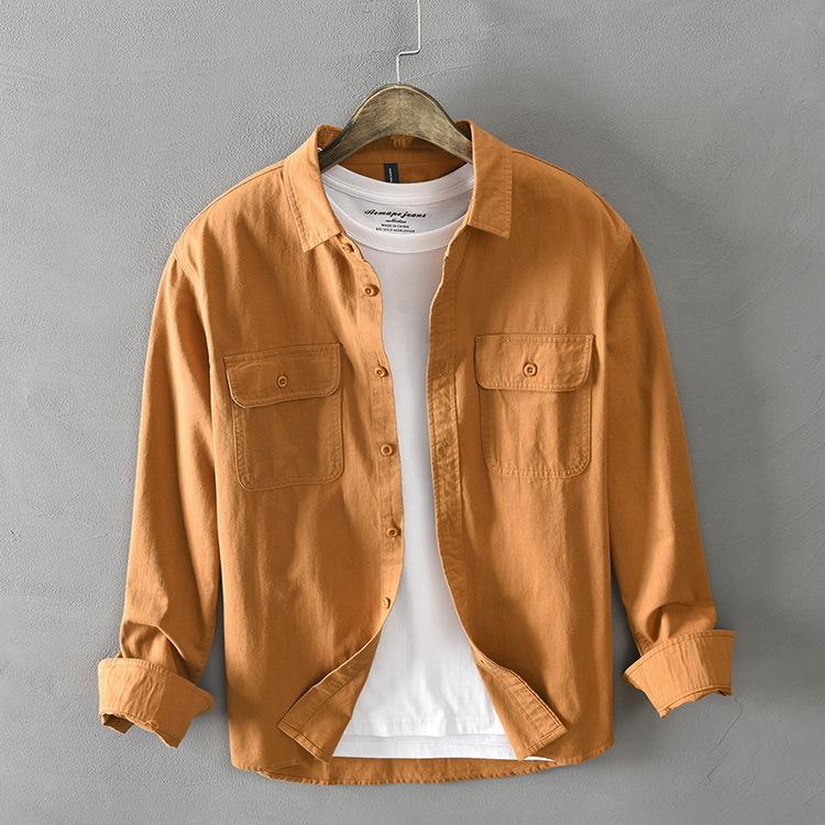 シャツ カジュアルシャツ ワークシャツ トップス 100%綿 長袖 春服 春物 メンズ ミリタリーファッション 父の日 |  | 21