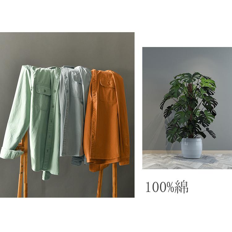 シャツ カジュアルシャツ ワークシャツ トップス 100%綿 長袖 春服 春物 メンズ ミリタリーファッション 父の日 |  | 07