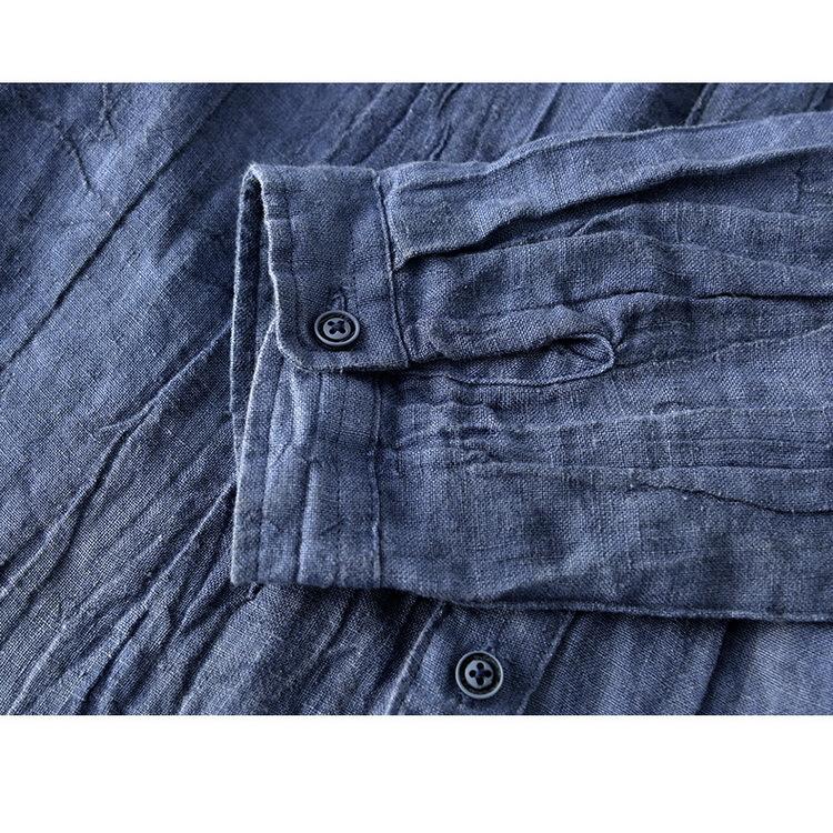 ニ*＝様 新品　リネンシャツ麻100% サイズXL 楽天市場】リネンシャツ メンズ 長袖 新作 リネン100% 麻シャツ