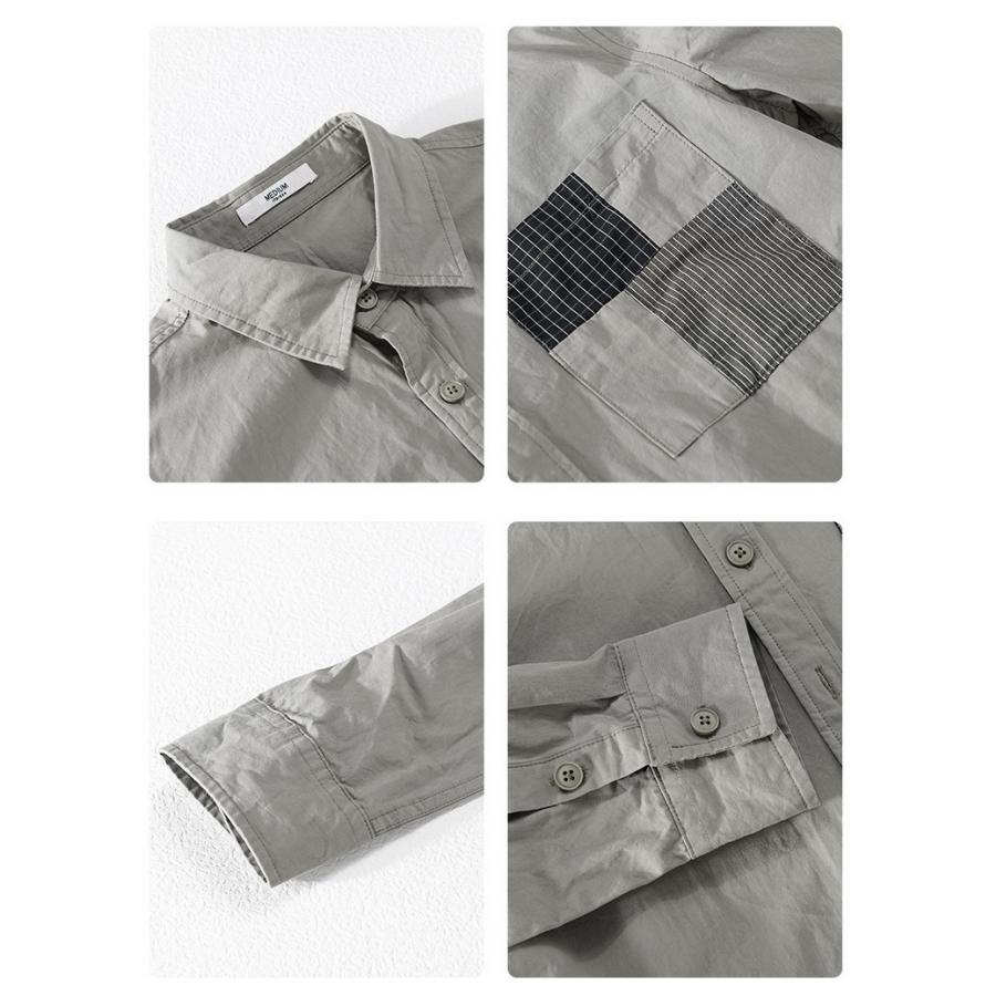 カジュアルシャツ 長袖シャツ トップス シャツ shirt きれいめ メンズ 春服 春物 父の日 |  | 17