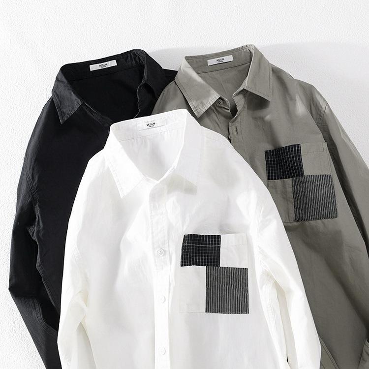 カジュアルシャツ 長袖シャツ トップス シャツ shirt きれいめ メンズ 春服 春物 父の日 |  | 08