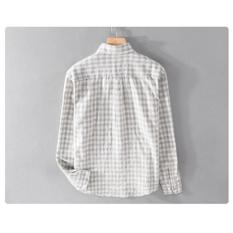 ネルシャツ チェックシャツ ボタンダウンシャツ カジュアルシャツ 長袖 100%綿 秋冬 メンズ ファッション |  | 12