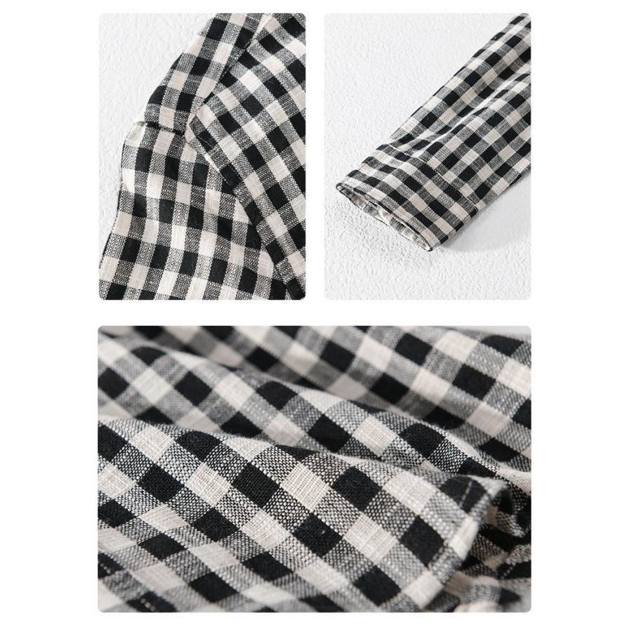 ネルシャツ チェックシャツ ボタンダウンシャツ カジュアルシャツ 長袖 100%綿 秋冬 メンズ ファッション |  | 17