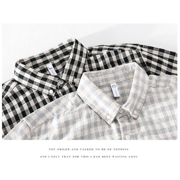 ネルシャツ チェックシャツ ボタンダウンシャツ カジュアルシャツ 長袖 100%綿 秋冬 メンズ ファッション |  | 09