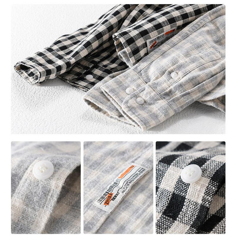 ネルシャツ チェックシャツ ボタンダウンシャツ カジュアルシャツ 長袖 100%綿 秋冬 メンズ ファッション |  | 10