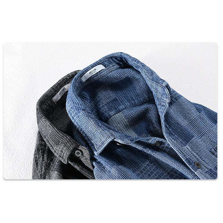 カジュアルシャツ メンズ シャツ きれいめ 防寒 トップス 長袖 細身 秋冬 ファッション |  | 08