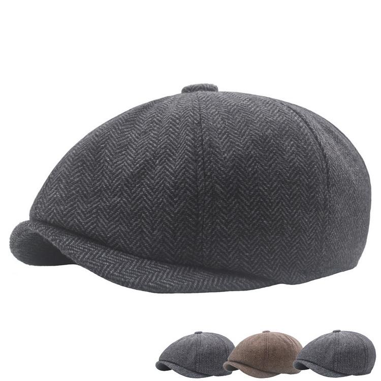 帽子 メンズ 春 キャスケット ハンチング ニュースボーイキャップ ツイード 小顔効果 深め 防寒 父の日 2025 | 