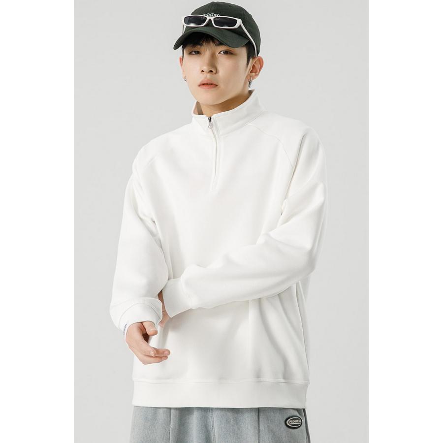 トレーナー ハーフジップ 秋服 秋物トレーナー スウェット トップス