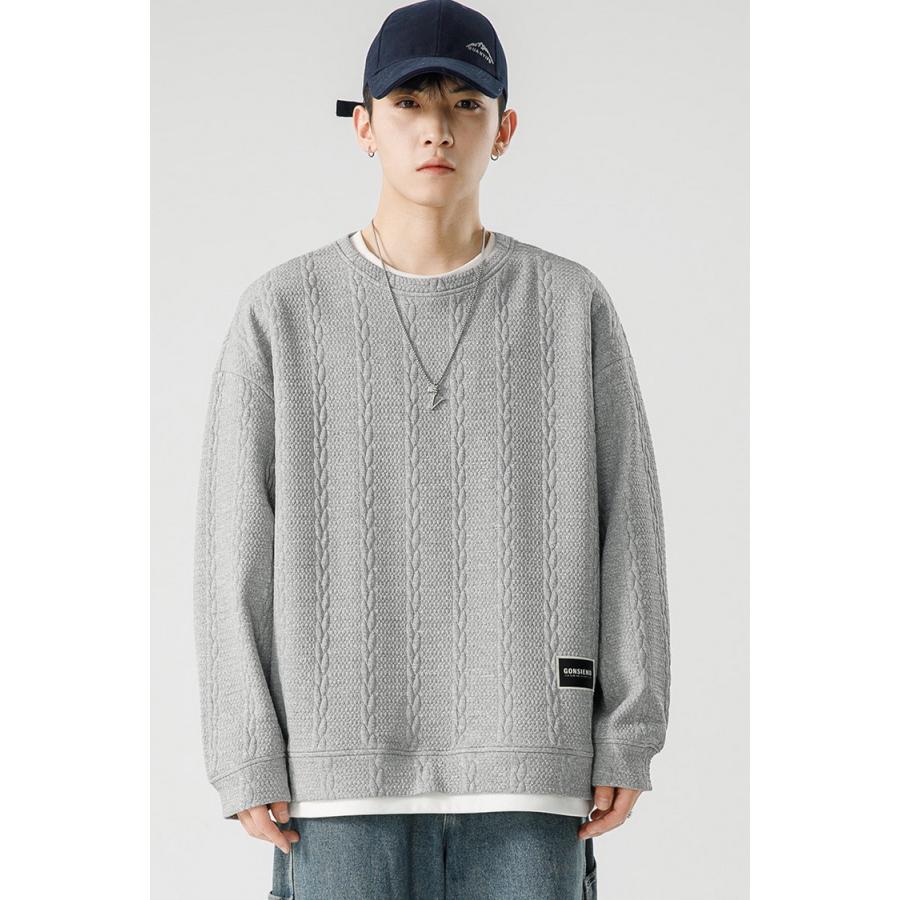 トレーナー メンズ 秋服 秋物トレーナー トップス クルーネック