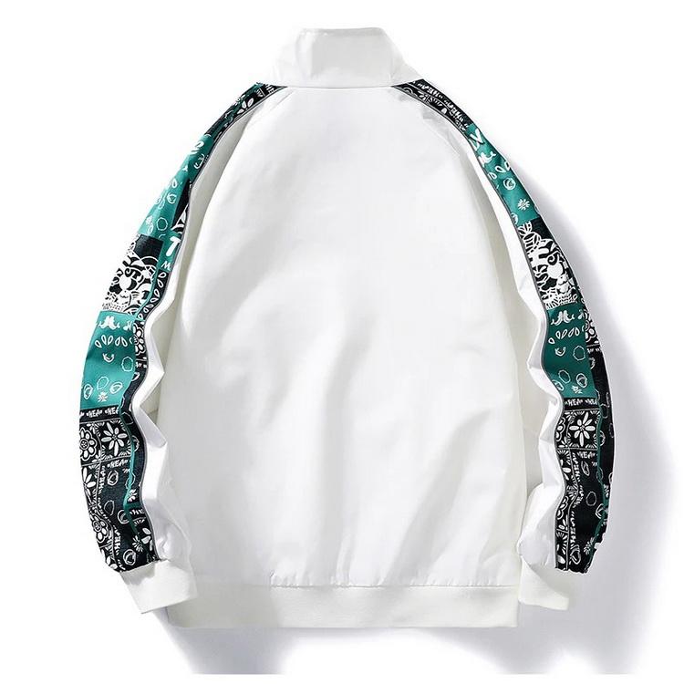 V12 ホワイトジャケット Lサイズ トラックジャケット 大きいサイズ ジャケット きれいめ