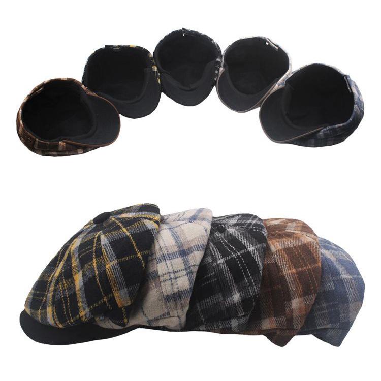 キャスケット レディース メンズ 帽子 チェック柄 ニュースボーイキャップ 小顔効果 深め 秋冬 防寒 母の日 ホワイトデー 2025 |  | 07