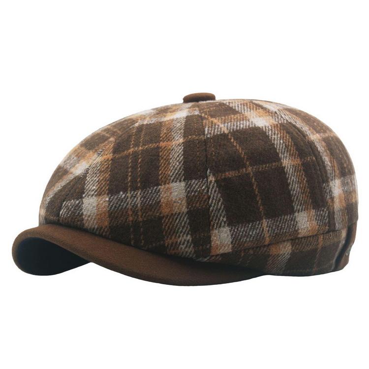 キャスケット レディース メンズ 帽子 チェック柄 ニュースボーイキャップ 小顔効果 深め 秋冬 防寒 母の日 ホワイトデー 2025 |  | 13