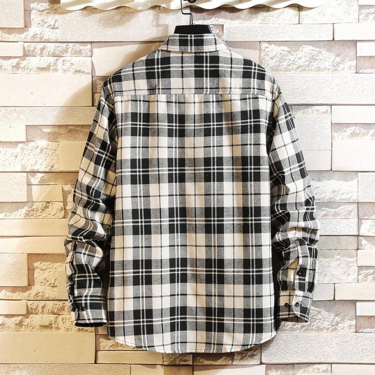 シャツ メンズ チェック柄 ネルシャツ トップス カジュアルシャツ 長袖