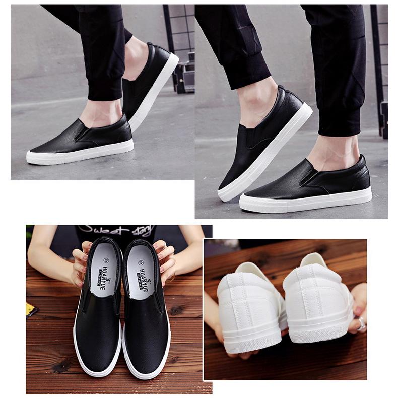 スリッポン スニーカー メンズ 靴 シューズ フェイクレザースニーカー