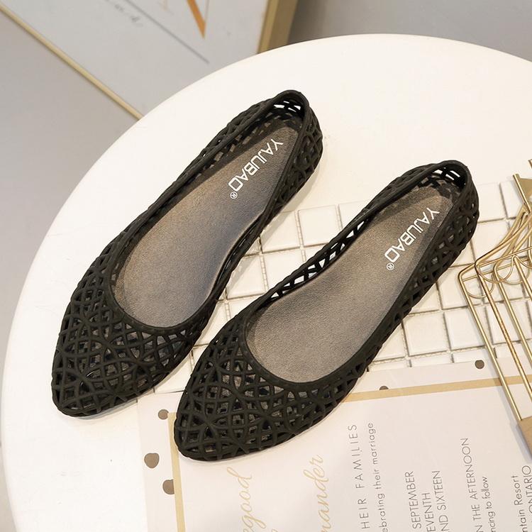 パンプス シューズ 靴 ウェッジヒール メッシュ ビニール ローヒール