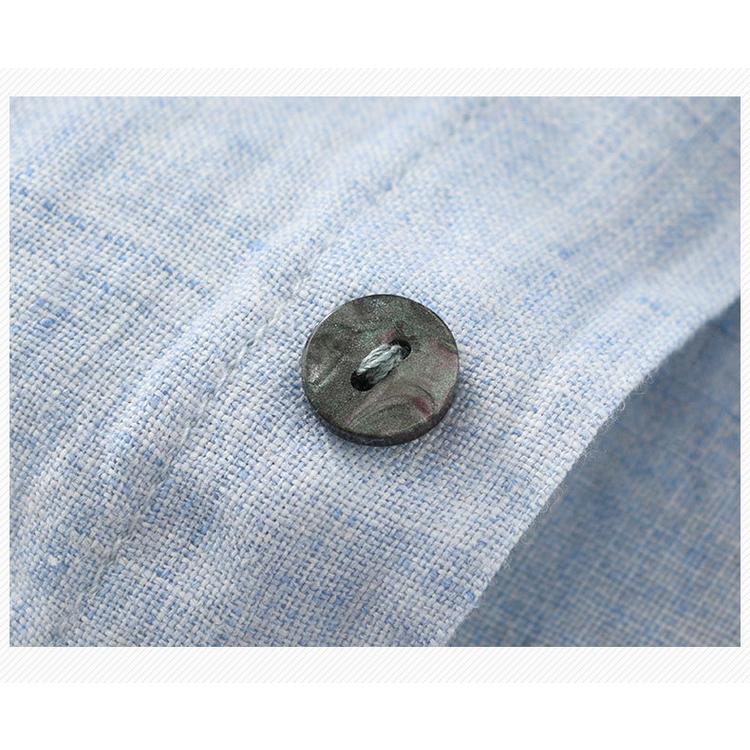 亜麻シャツ 涼しい リネンシャツ メンズ シャツ カジュアルシャツ