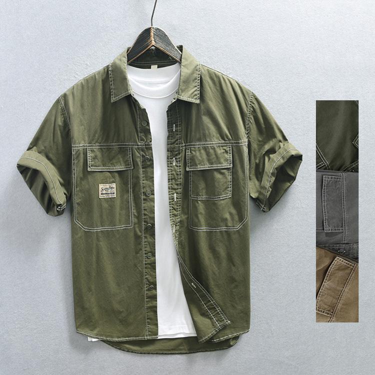 ワークシャツ メンズ アメカジ シャツ カジュアルシャツ トップス 100