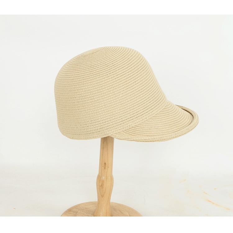 キャップ風麦わら帽子 キャップ レディース メンズ 麦わら風帽子 ベースボールキャップ
