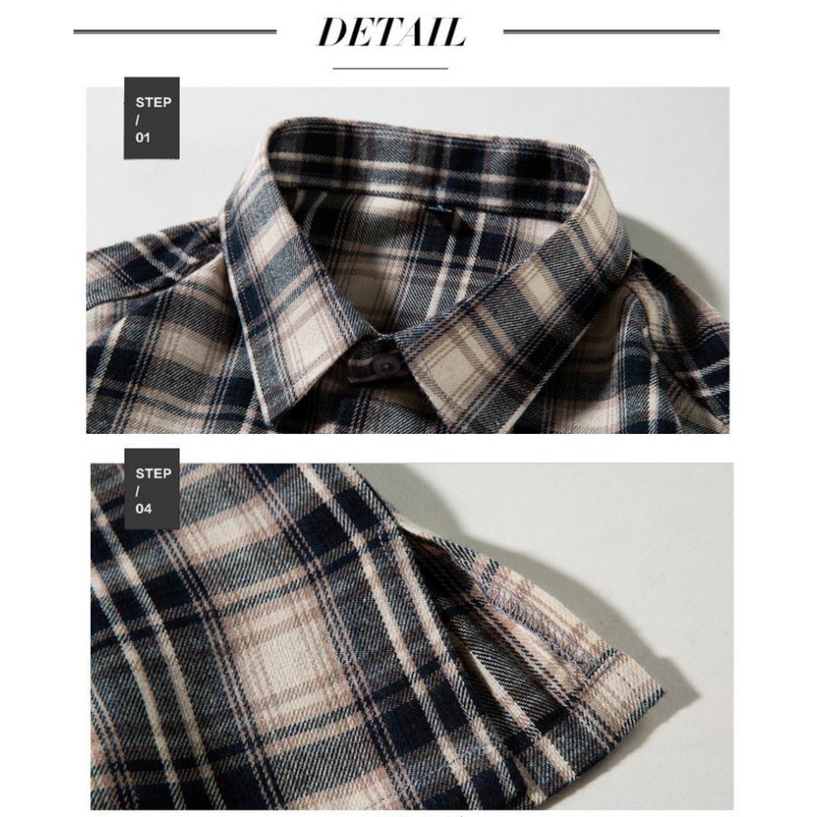 シャツ チェックシャツ メンズ レディース ネルシャツ トップス 長袖 カジュアルシャツ 秋服 秋物 父の日 |  | 19