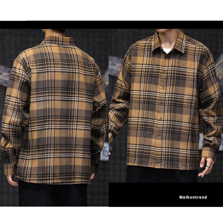 シャツ チェックシャツ メンズ レディース ネルシャツ トップス 長袖 カジュアルシャツ 秋服 秋物 父の日 |  | 06