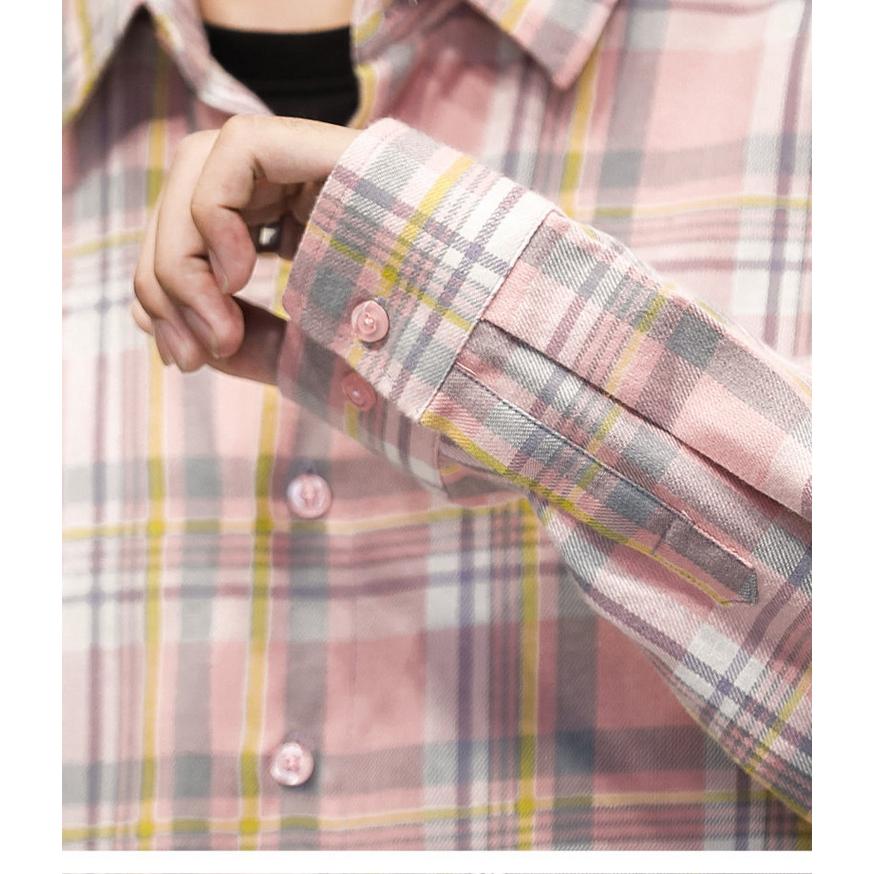 シャツ チェックシャツ メンズ レディース ネルシャツ トップス 長袖 カジュアルシャツ 秋服 秋物 父の日 |  | 09