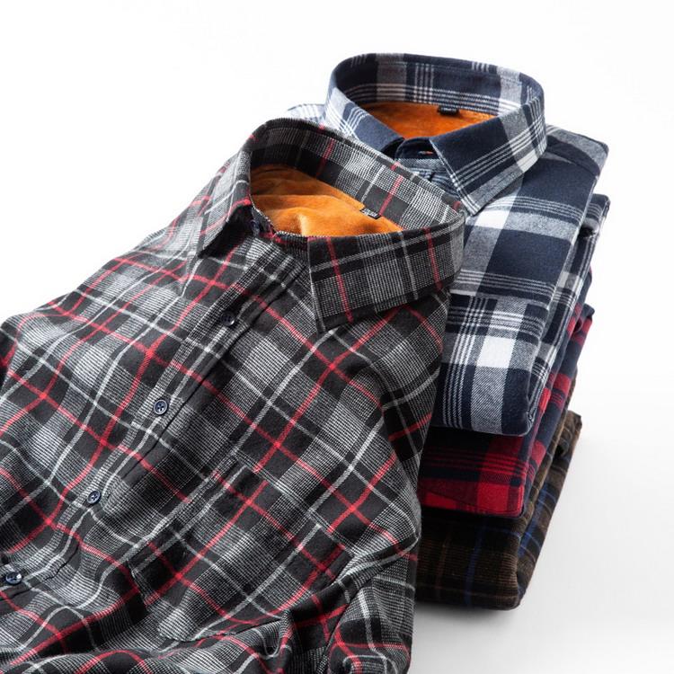 ネルシャツ メンズ 裏起毛 裏ボア チェックシャツ カジュアルシャツ トップス 長袖 シャツ 暖かい 防寒 秋冬 |  | 06