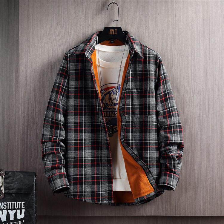 ネルシャツ メンズ 裏起毛 裏ボア チェックシャツ カジュアルシャツ トップス 長袖 シャツ 暖かい 防寒 秋冬 |  | 10