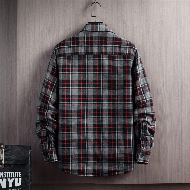 ネルシャツ メンズ 裏起毛 裏ボア チェックシャツ カジュアルシャツ トップス 長袖 シャツ 暖かい 防寒 秋冬 |  | 11