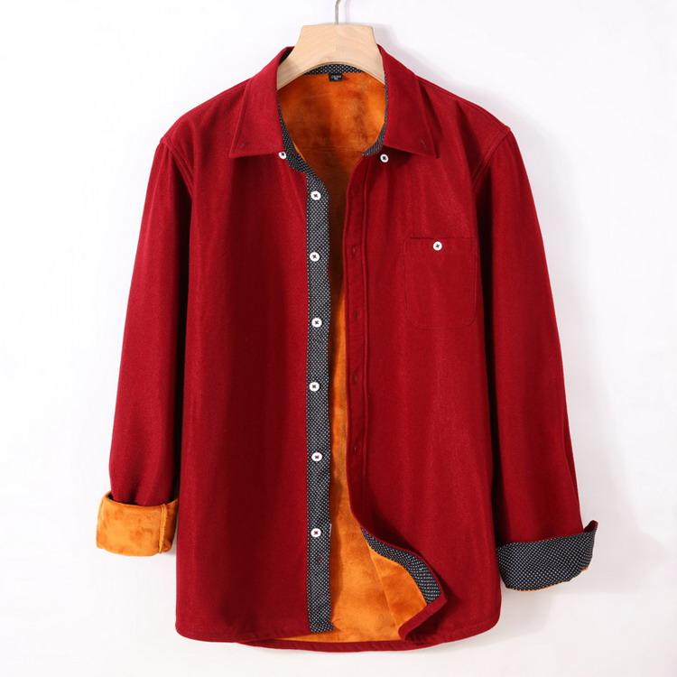 コーデュロイシャツ メンズ 裏起毛 裏ボア ボタンダウンシャツ カジュアルシャツ トップス 長袖 シャツ 暖かい 防寒 秋冬 |  | 19