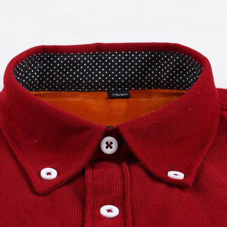 コーデュロイシャツ メンズ 裏起毛 裏ボア ボタンダウンシャツ カジュアルシャツ トップス 長袖 シャツ 暖かい 防寒 秋冬 |  | 20