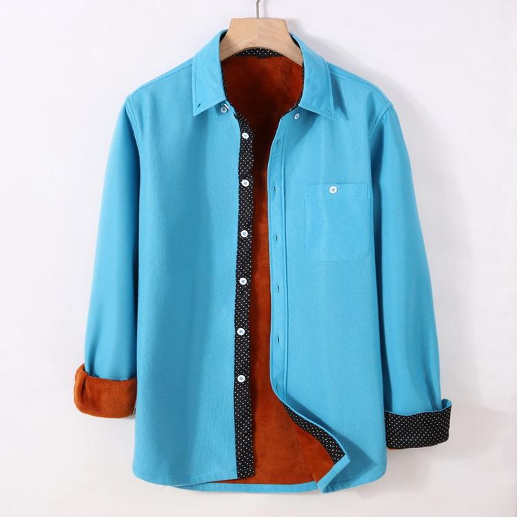 コーデュロイシャツ メンズ 裏起毛 裏ボア ボタンダウンシャツ カジュアルシャツ トップス 長袖 シャツ 暖かい 防寒 秋冬 |  | 26