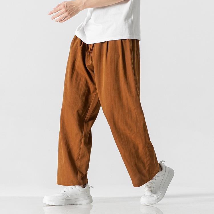 涼しいパンツ メンズ ワイドパンツ バギーパンツ イージーパンツ