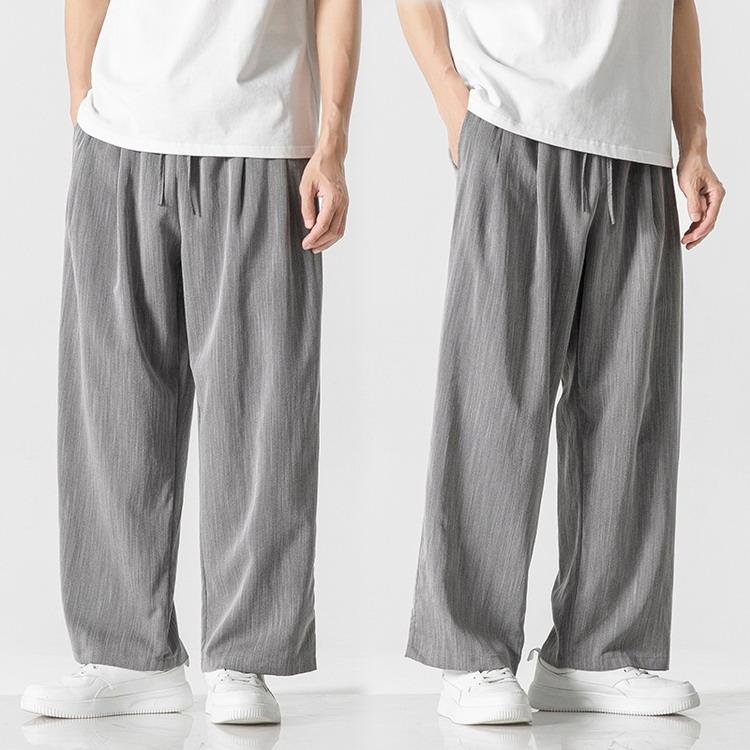 涼しいパンツ メンズ ワイドパンツ バギーパンツ イージーパンツ