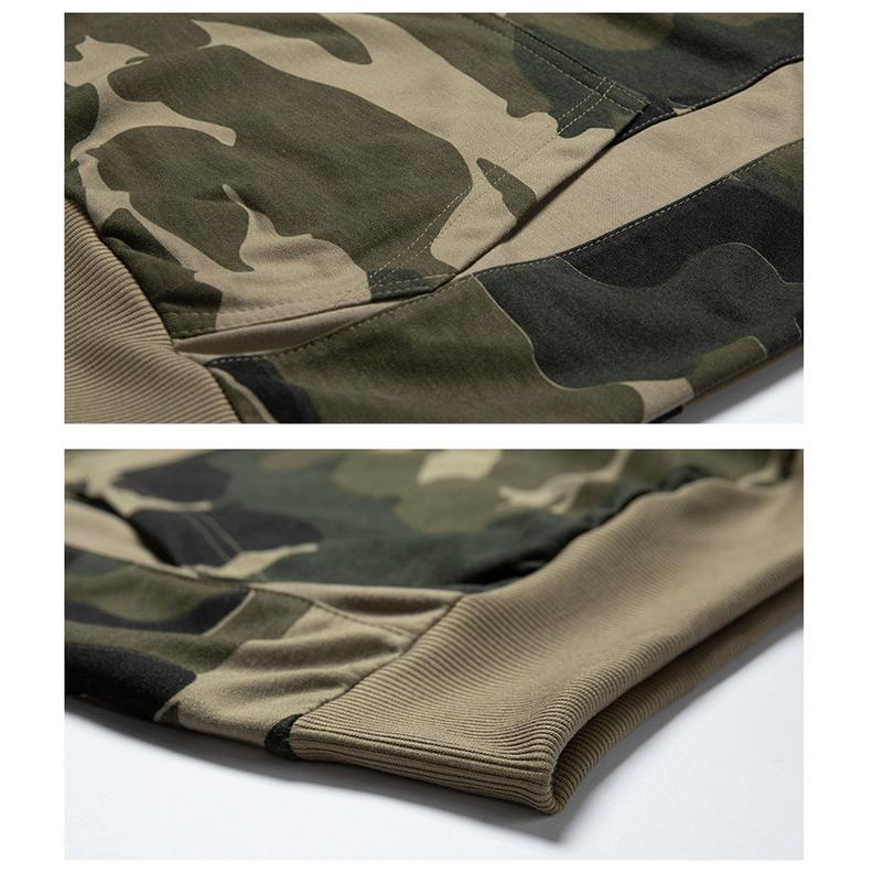 メンズ スウェット上下セット ジャージ 上下 迷彩柄 パーカー+ジョガーパンツ セットアップ 秋服 秋物 |  | 13