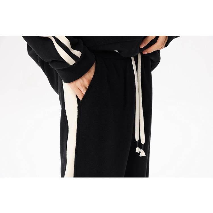 セットアップ フリース上下セット パーカー+ジョガーパンツ ボア 長袖