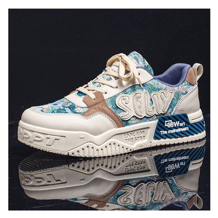 スニーカー おしゃれ シューズ 靴 フェイクレザースニーカー