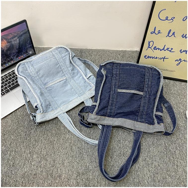 トートバッグ ショルダーバッグ デニム 2wayバッグ 大容量 カバン 鞄
