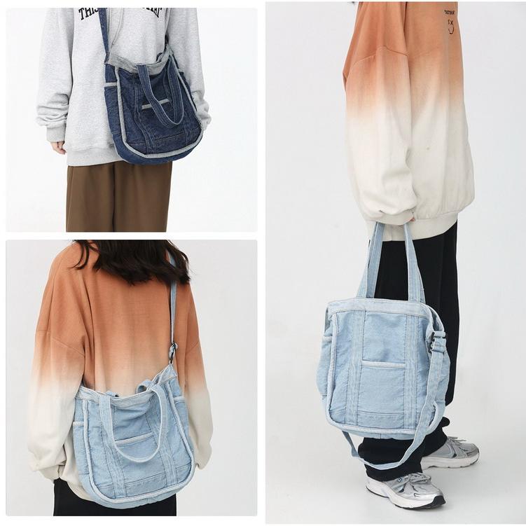 トートバッグ ショルダーバッグ デニム 2wayバッグ 大容量 カバン 鞄