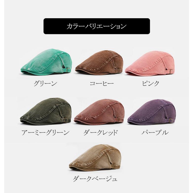 ハンチング 帽子 メンズ レディース ハンチング帽 100%綿