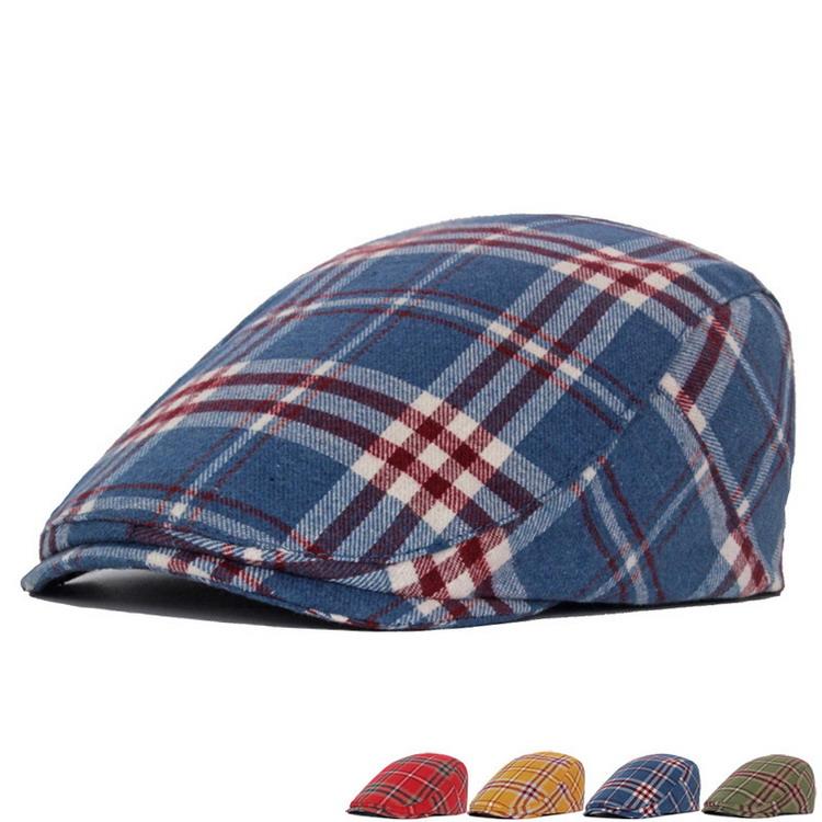 ハンチング メンズ 帽子 ハンチング帽 チェック柄 深め 小顔効果 カジュアル 秋 冬 防寒 父の日 | 