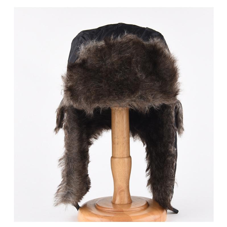【希少✨】ロシア帽 ミンク フライトキャップ　リアルファー ダークブラウン 希少✨】ロシア帽 ミンク フライトキャップ リアルファー ダーク