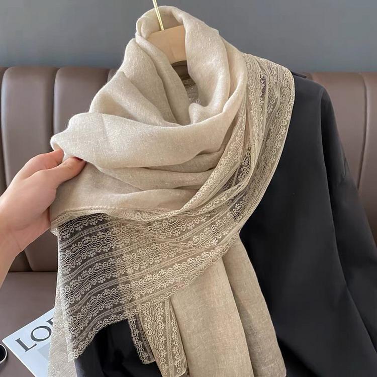 新品未使用　ショール　レース　ストール　膝掛け ストール 冷え対策 大判 レース ショール 肩掛け 羽織 着物 日よけ