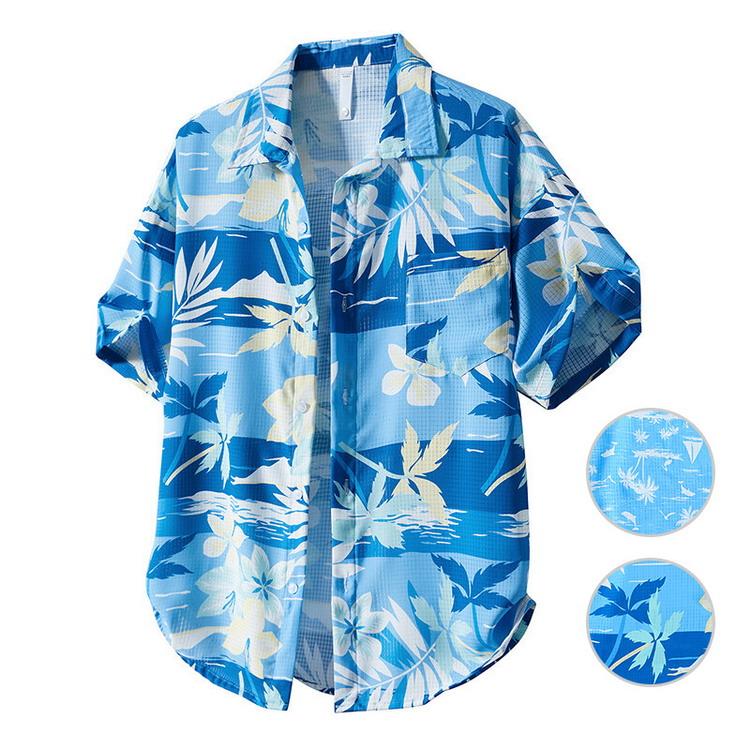 アロハシャツ ALOHA shirt 青 白 L アロハシャツ ALOHA shirt 青 白 L Vintage Aloha Shirts