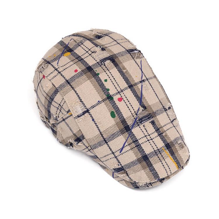 帽子 メンズ ハンチング/キャスケット帽 カジュアル チェック柄 カスケット ニュースボーイキャップ 春夏秋 |  | 20