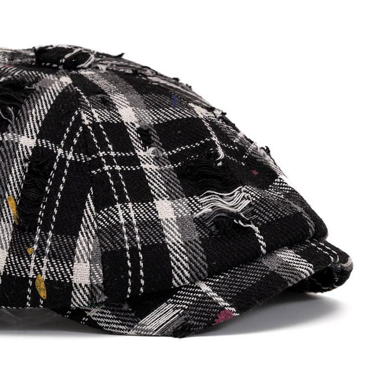 帽子 メンズ ハンチング/キャスケット帽 カジュアル チェック柄 カスケット ニュースボーイキャップ 春夏秋 |  | 09